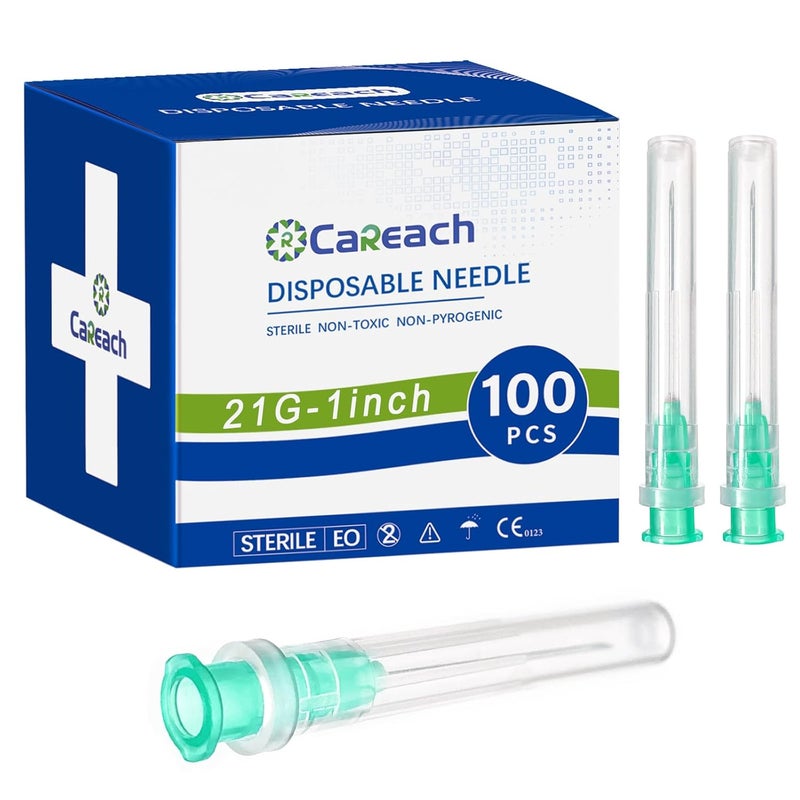 Careach 100pcs 21 Ga 1inch for Industrial Lab Accessories, Measuring and Refilling Inks - Image 1